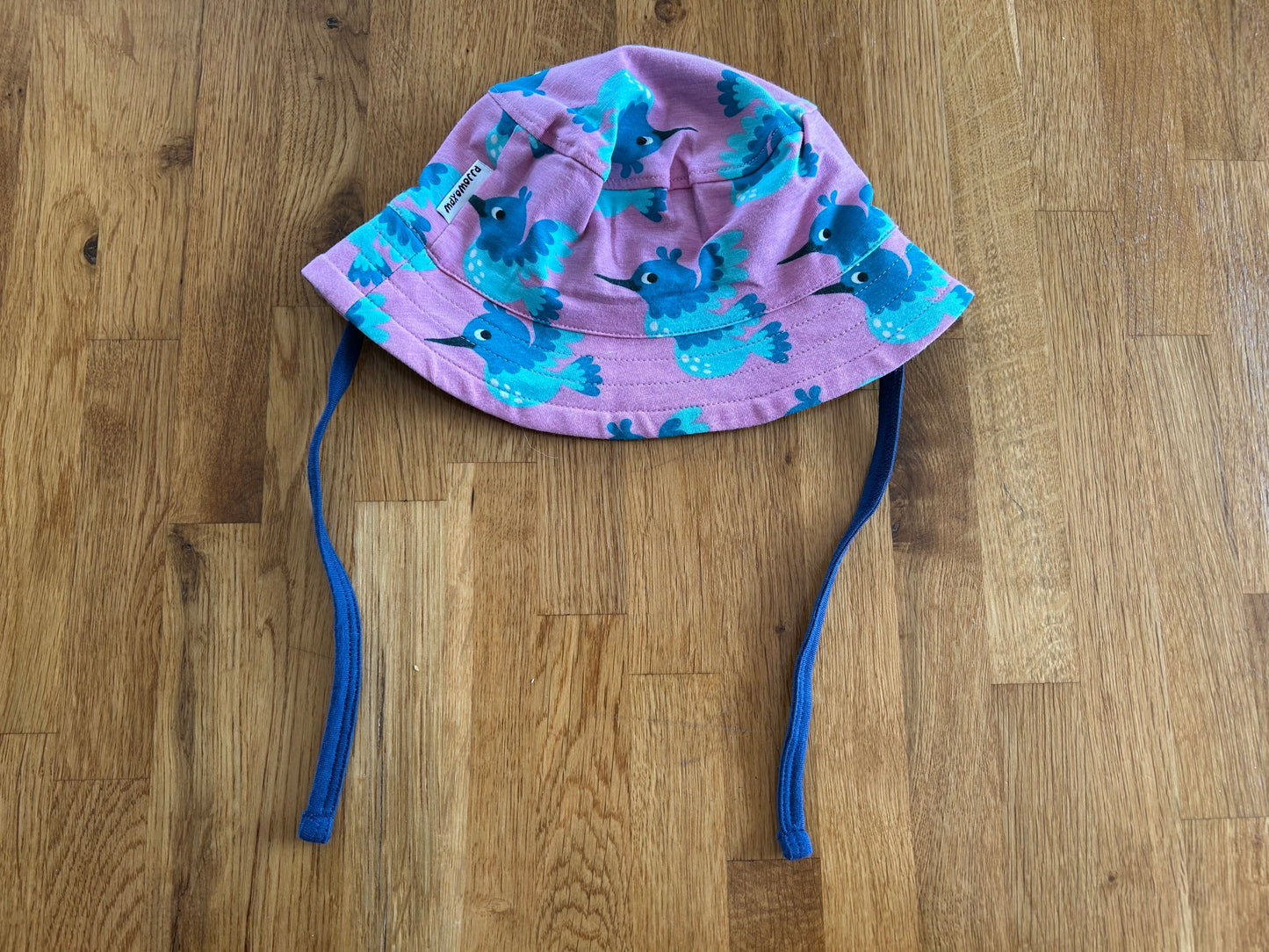 Pink and teal bird hat  3m (62cm)