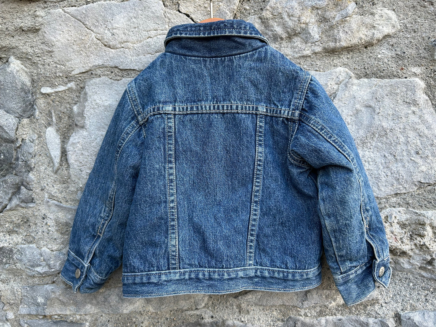 90s denim lined jacket  18-24m (86-92cm)