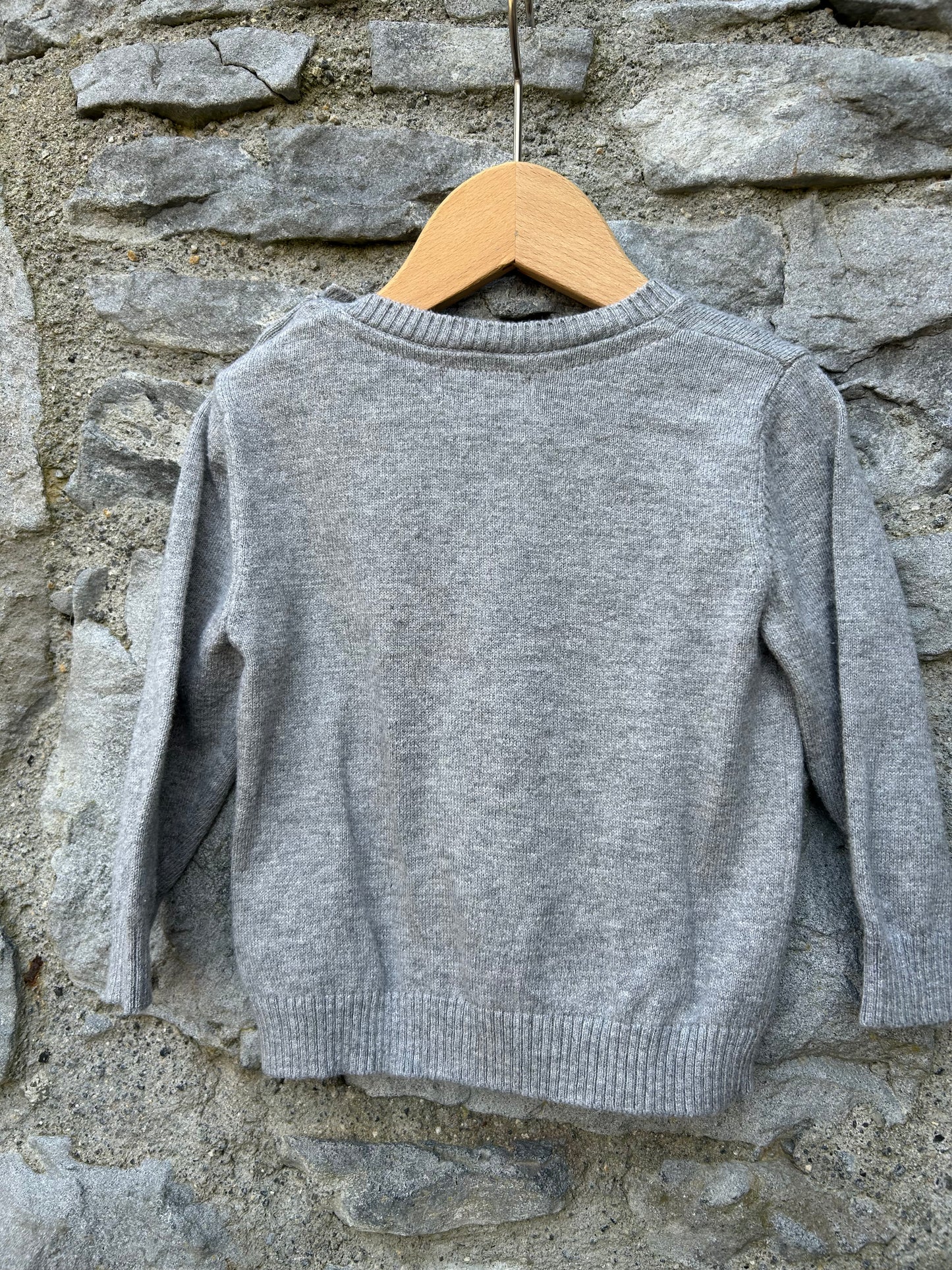 Grey fox jumper 3-6m (62-68cm)