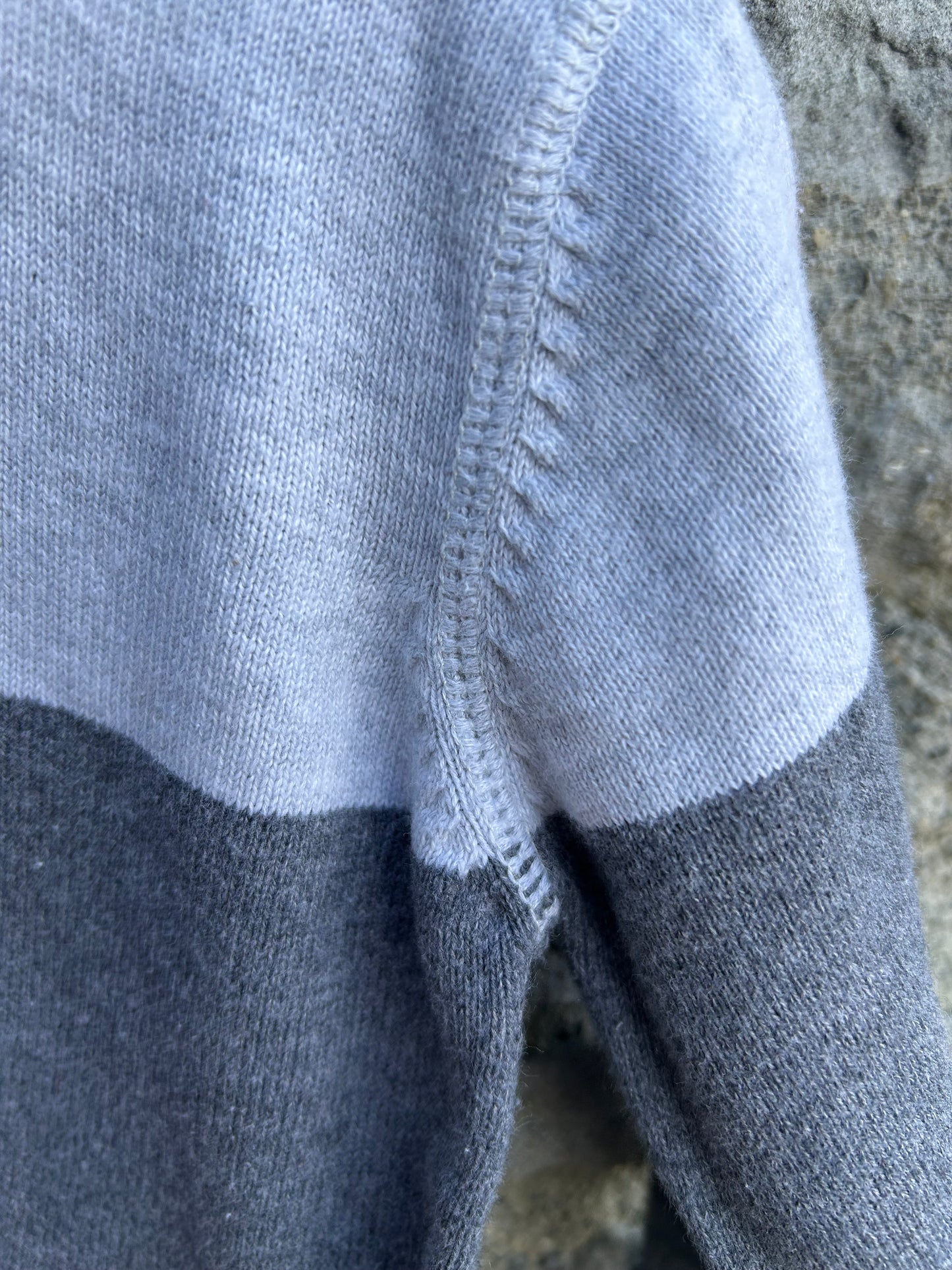 Light Blue&grey jumper 12-18m (80-86cm)