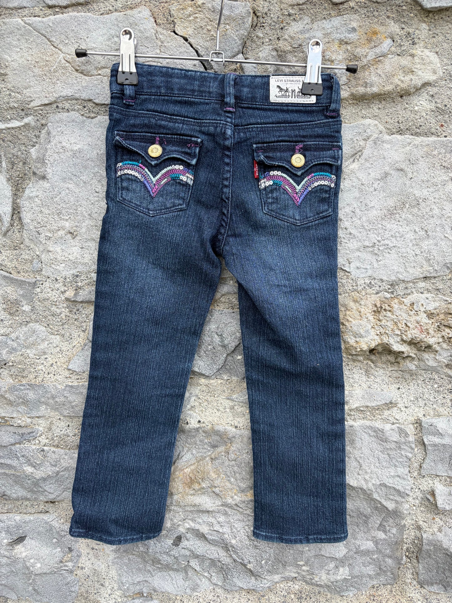 Slim fit sequin jeans  2-3y (92-98cm)