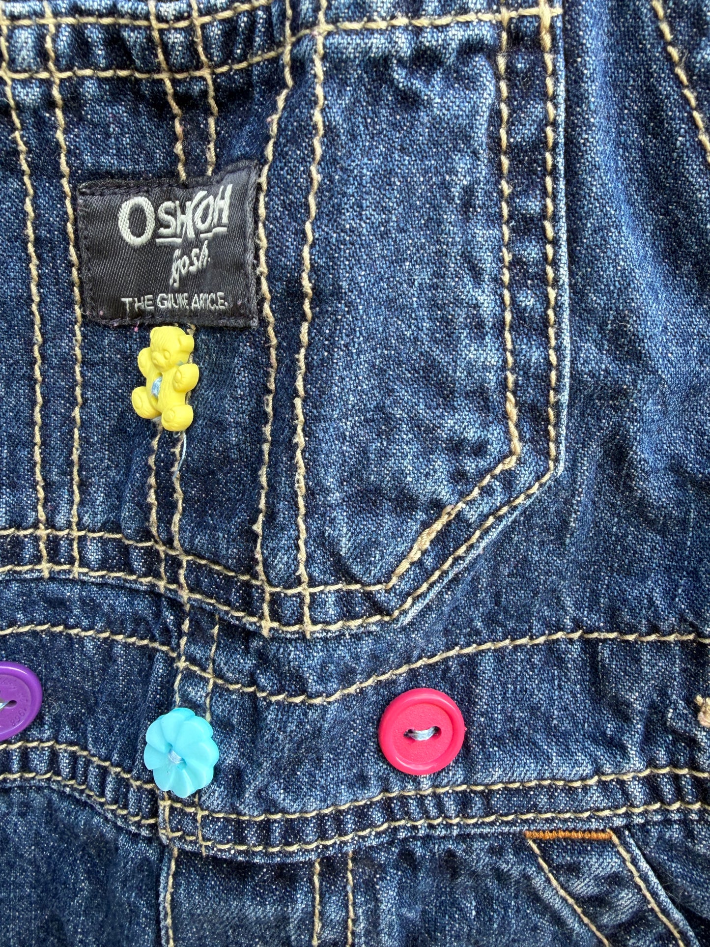 Y2K denim dungarees 6-9m (68-74cm)