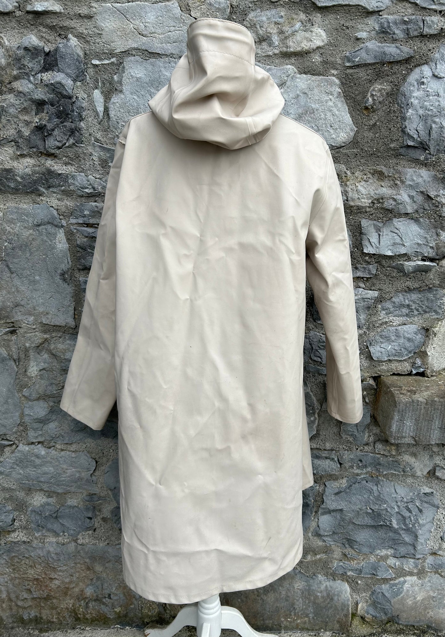 Beige raincoat uk 10-12