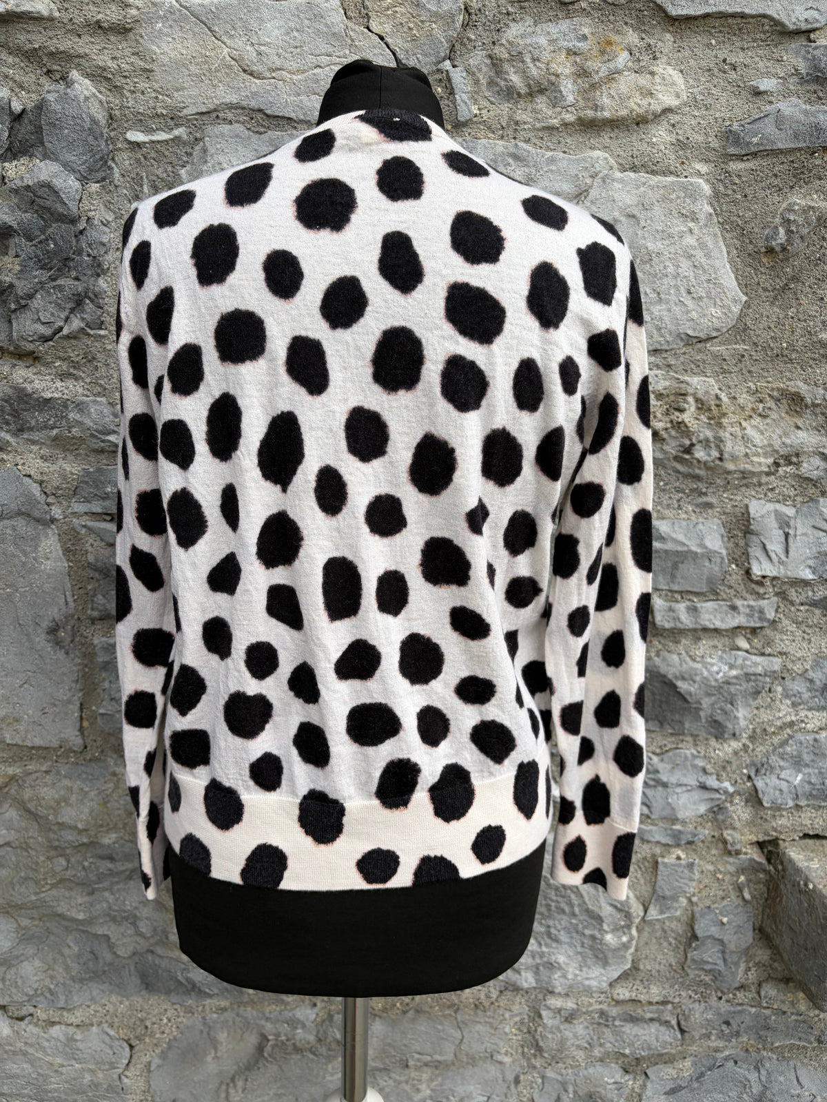 Black dots cream jumper uk 10