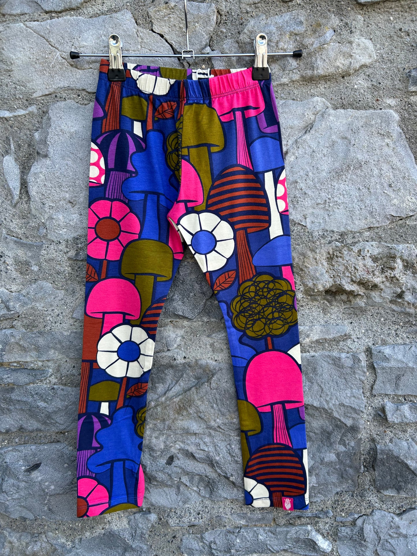 Colourful mushroom leggings  5y (110cm)