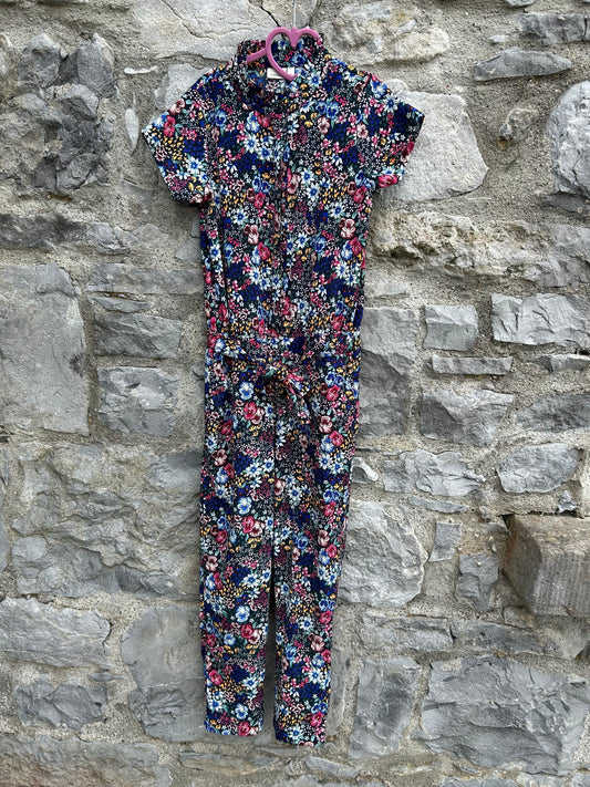 Colourful flowers jumpsuit  9y (134cm)