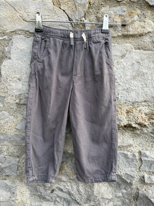 Grey tapered pants  18-24m (86-92cm)