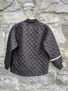 Black quilted jacket  6y (116cm)