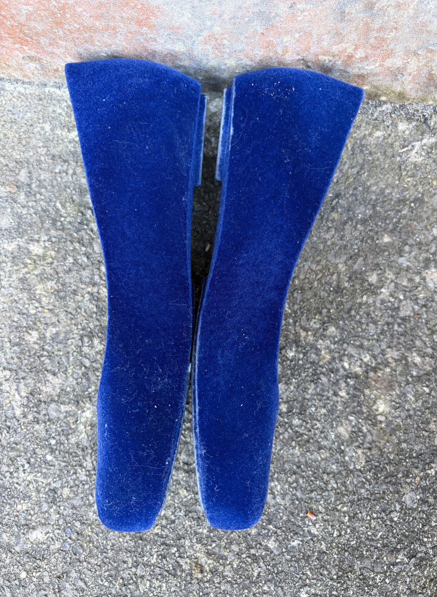 Melissa Ultragirl Blue Flocked pumps  uk 6 (eu 39)