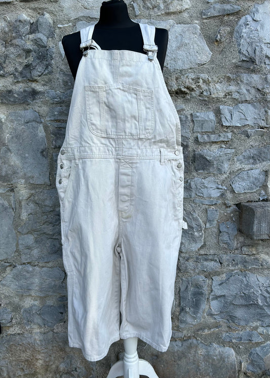 90s beige denim dungarees XL