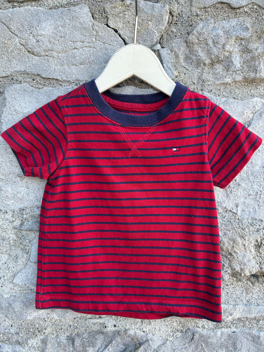 TH Red&navy T-shirt  6-9m (68-74cm)