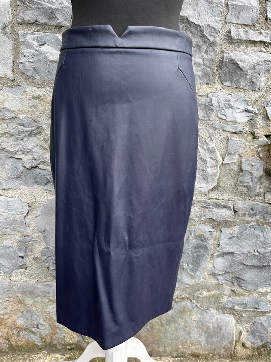 PVC navy skirt uk 10