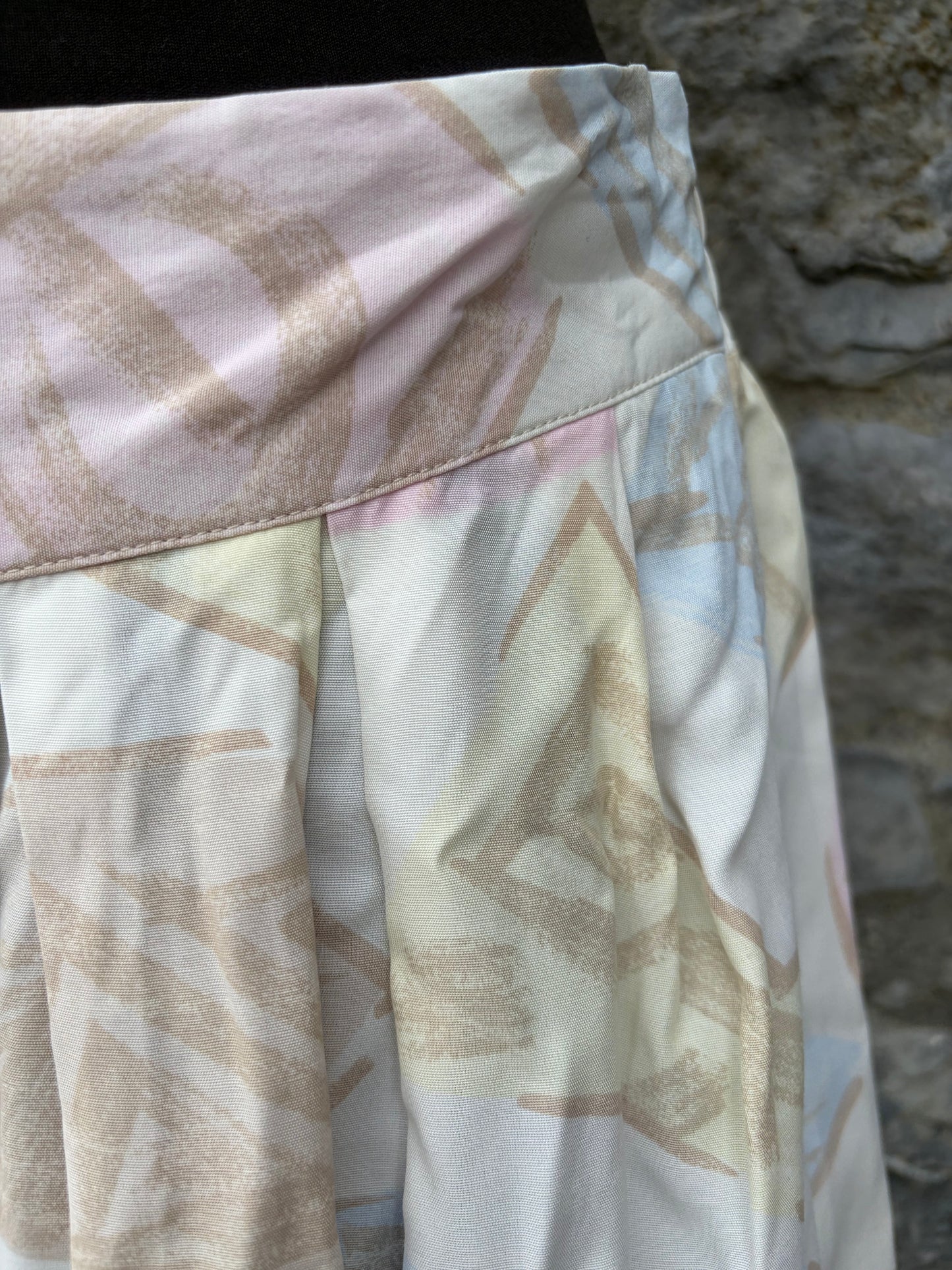 80s pastel flowers culottes uk 12-14