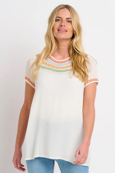 White Iris Blouse  12-14