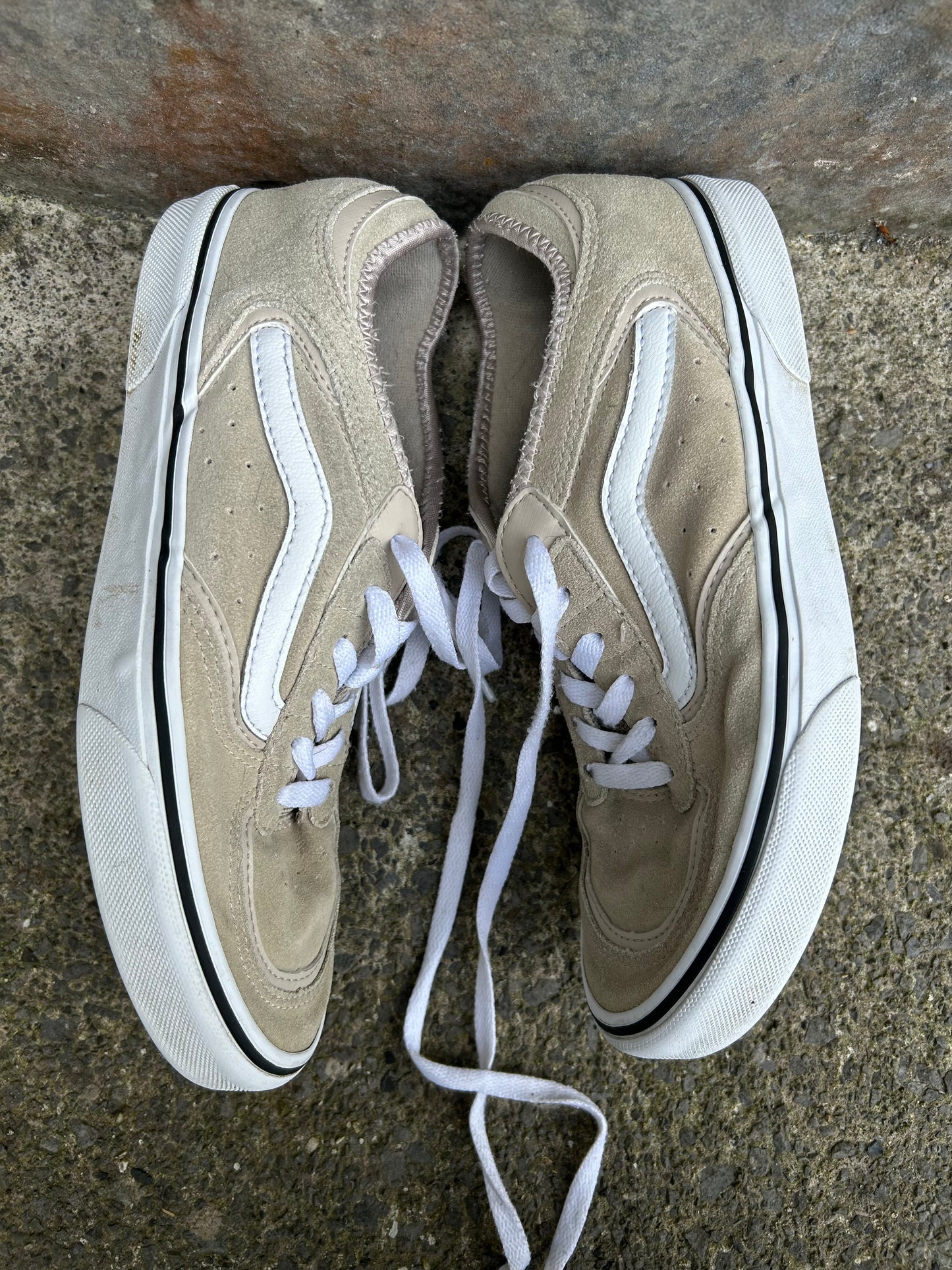 Beige suede trainers  uk 6 (eu 39)