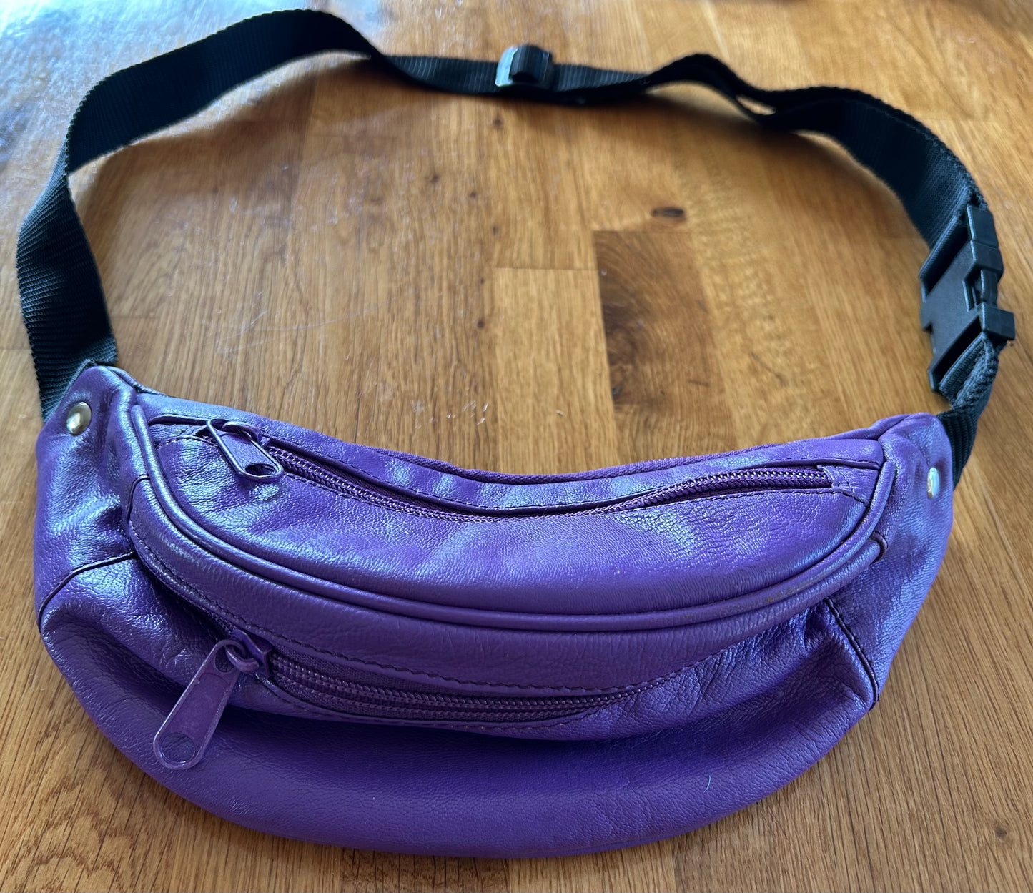 Purple bum bag