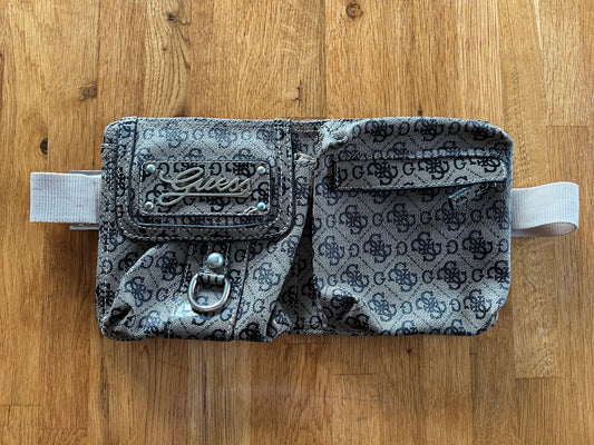 Beige &brown bumbag