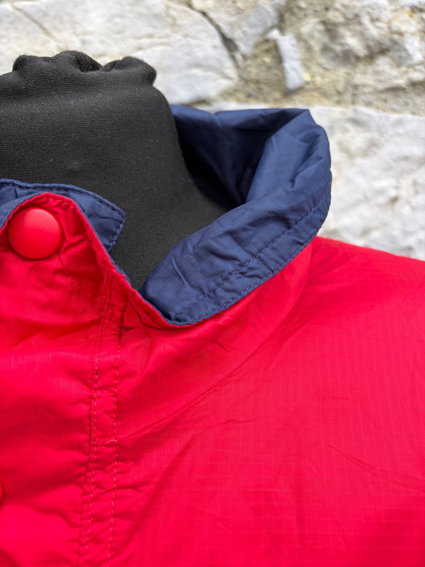 90s red windbreaker Large