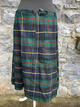 Load image into Gallery viewer, 90s green check skirt uk 12-14
