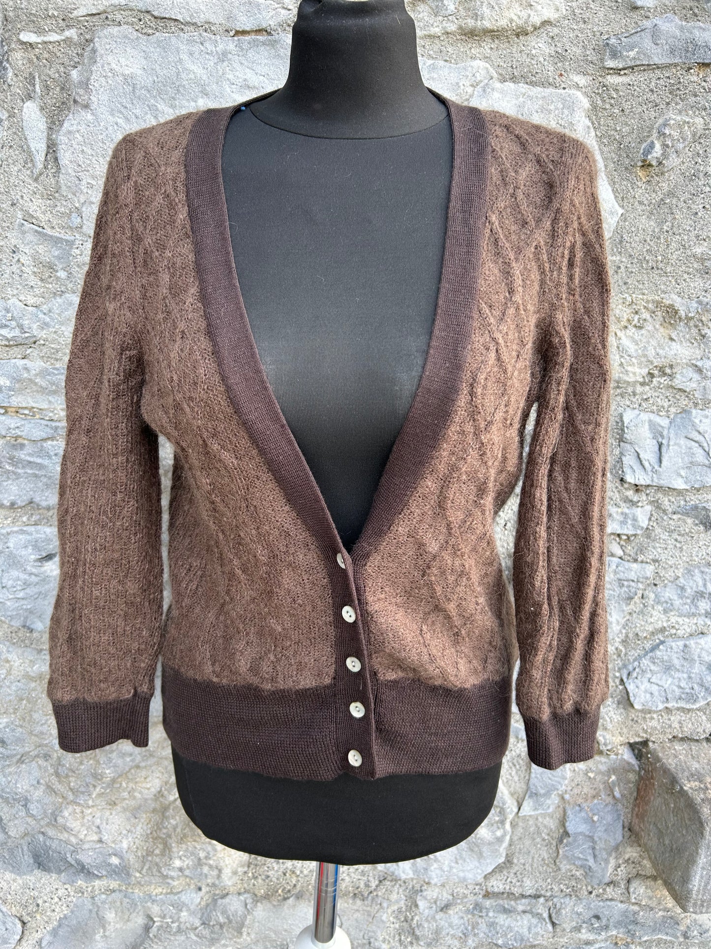 Brown woolly cardigan uk 12