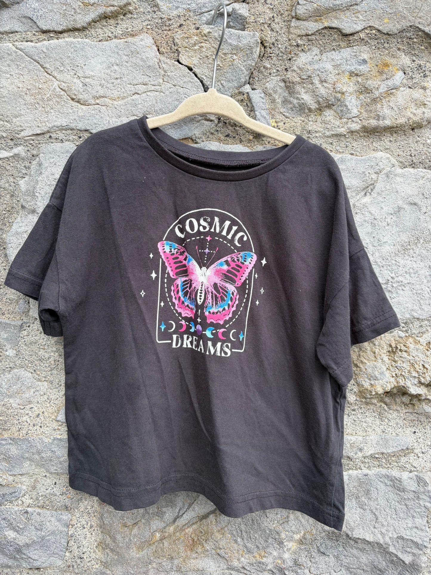 Cosmic charcoal cropped t-shirt 5-6y (110-116cm)