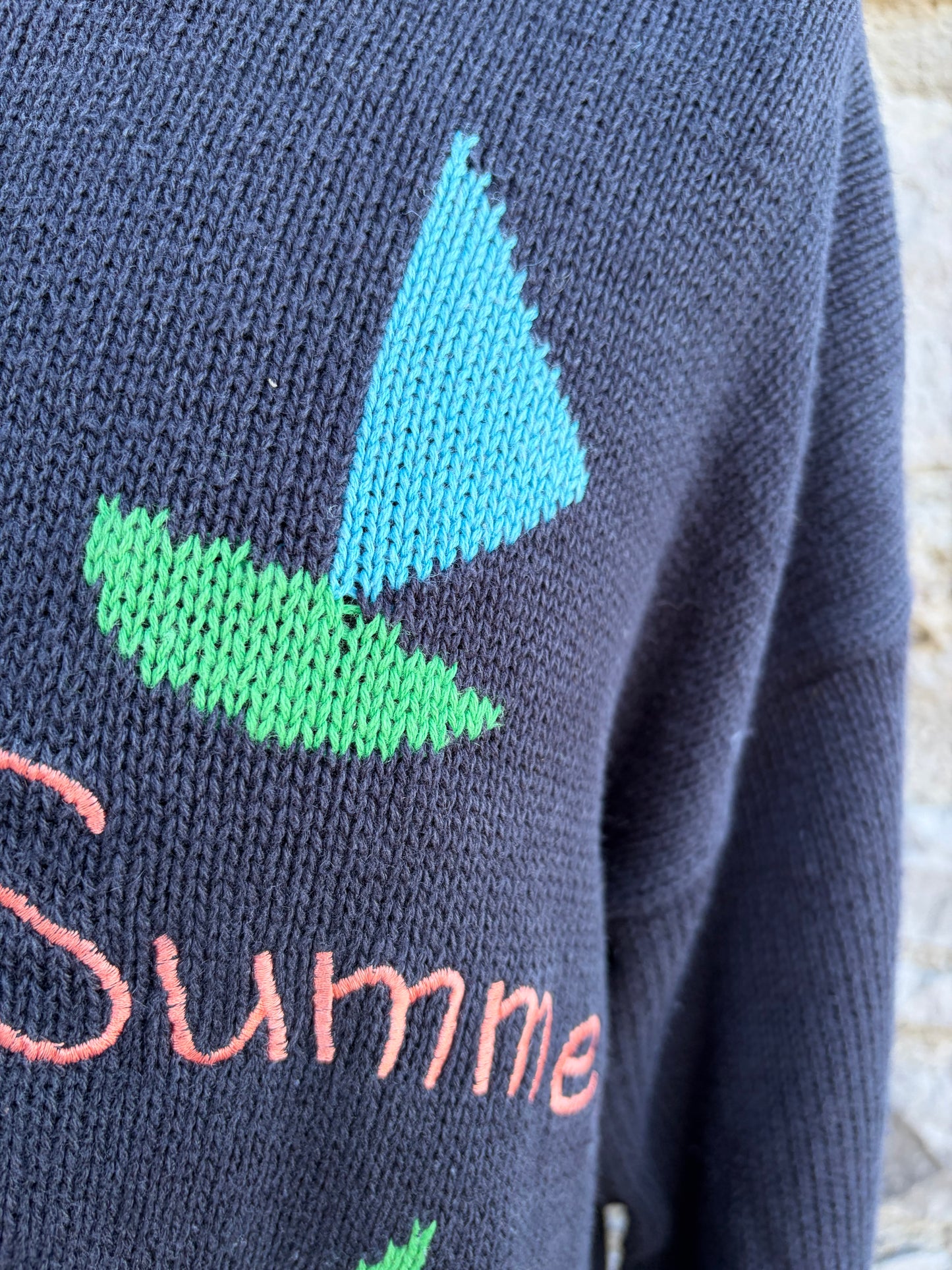 80s summer sailing jumper uk 14-16