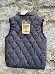 Navy quilted gilet  9-12m (74-80cm)