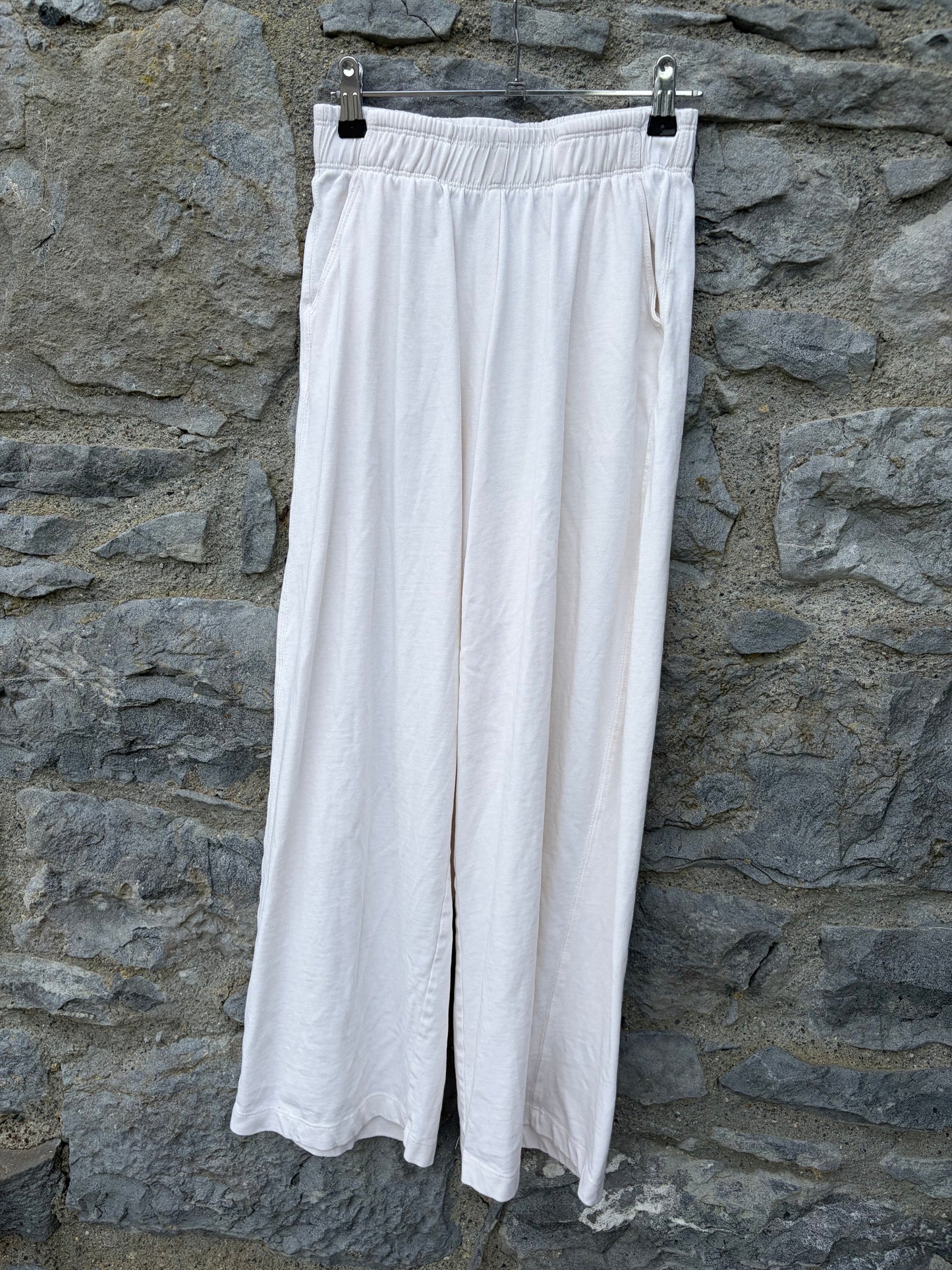 White wide leg pants  13y (158cm)