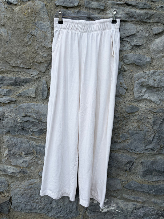 White wide leg pants  13y (158cm)