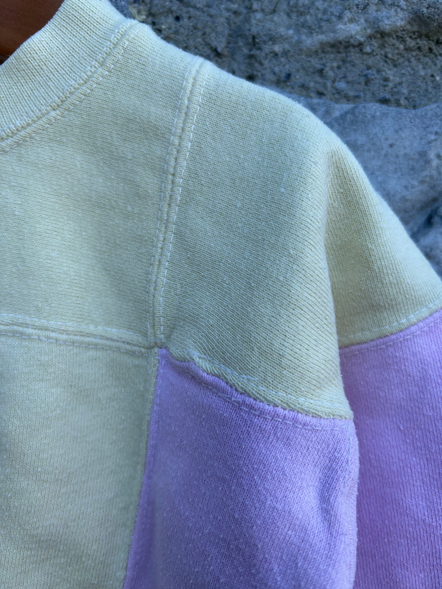 90s yellow&pink sweatshirt  12m (80cm)