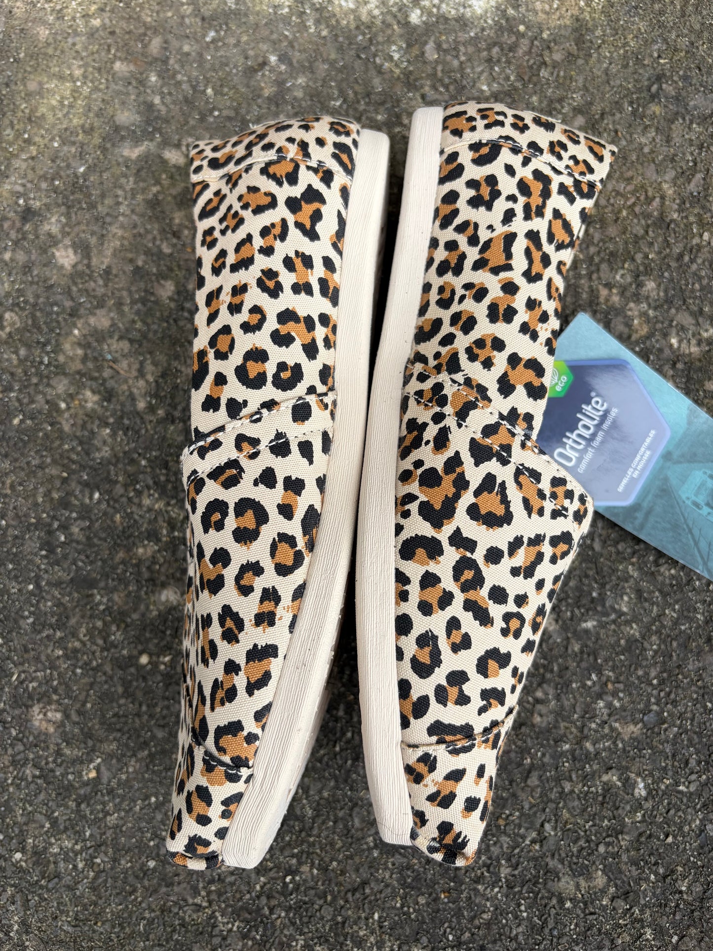 Leopard Alpargata Slip-On flats  uk 4.5 (eu 37.5)