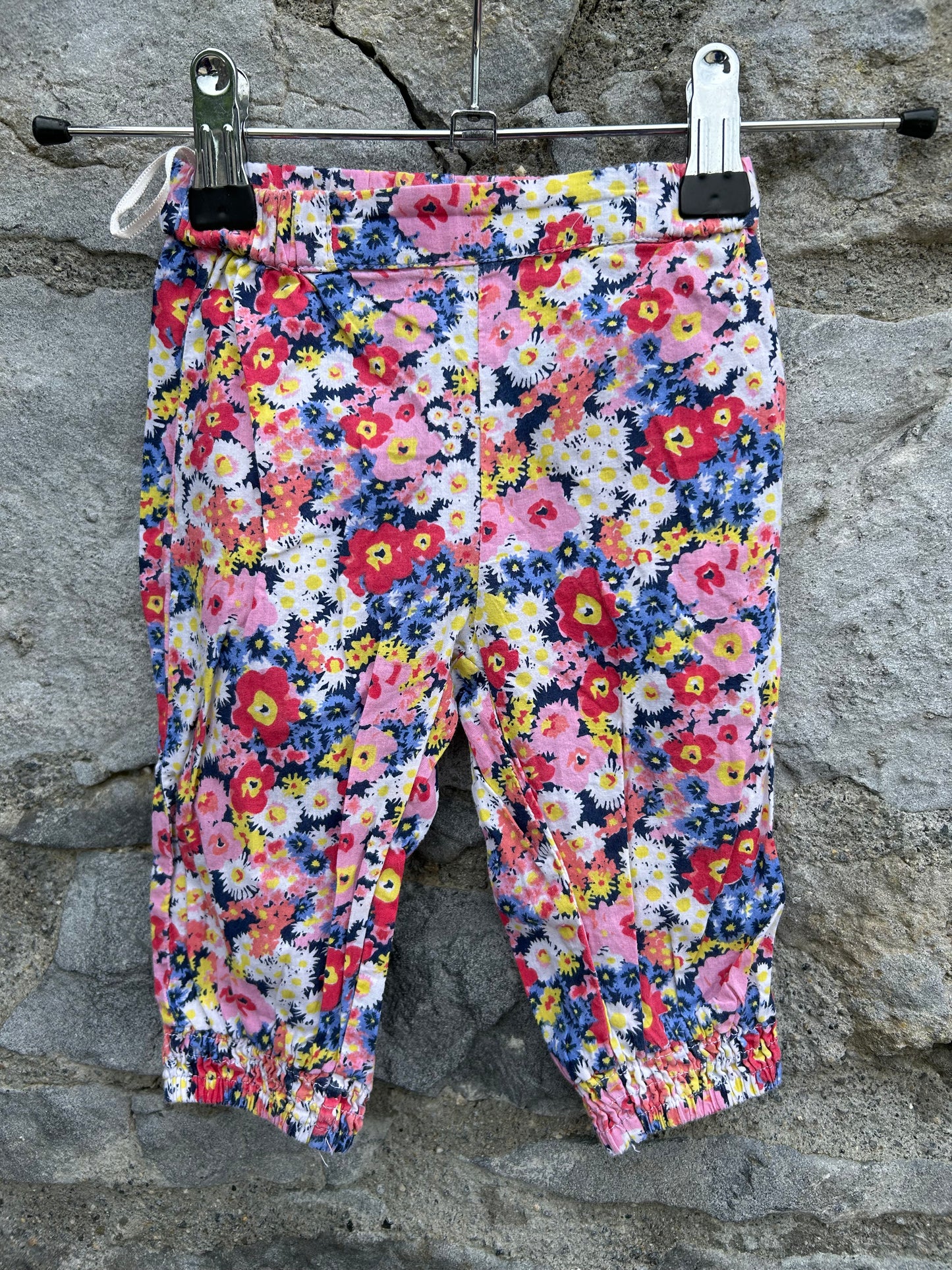 Colourful flowers pants   3-6m (62-68cm)