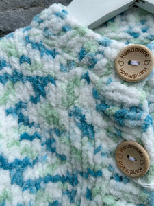Blue fleece wool cardigan  18-24m (86-92cm)