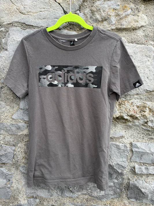 Grey logo T-shirt 7-8y (122-128cm)