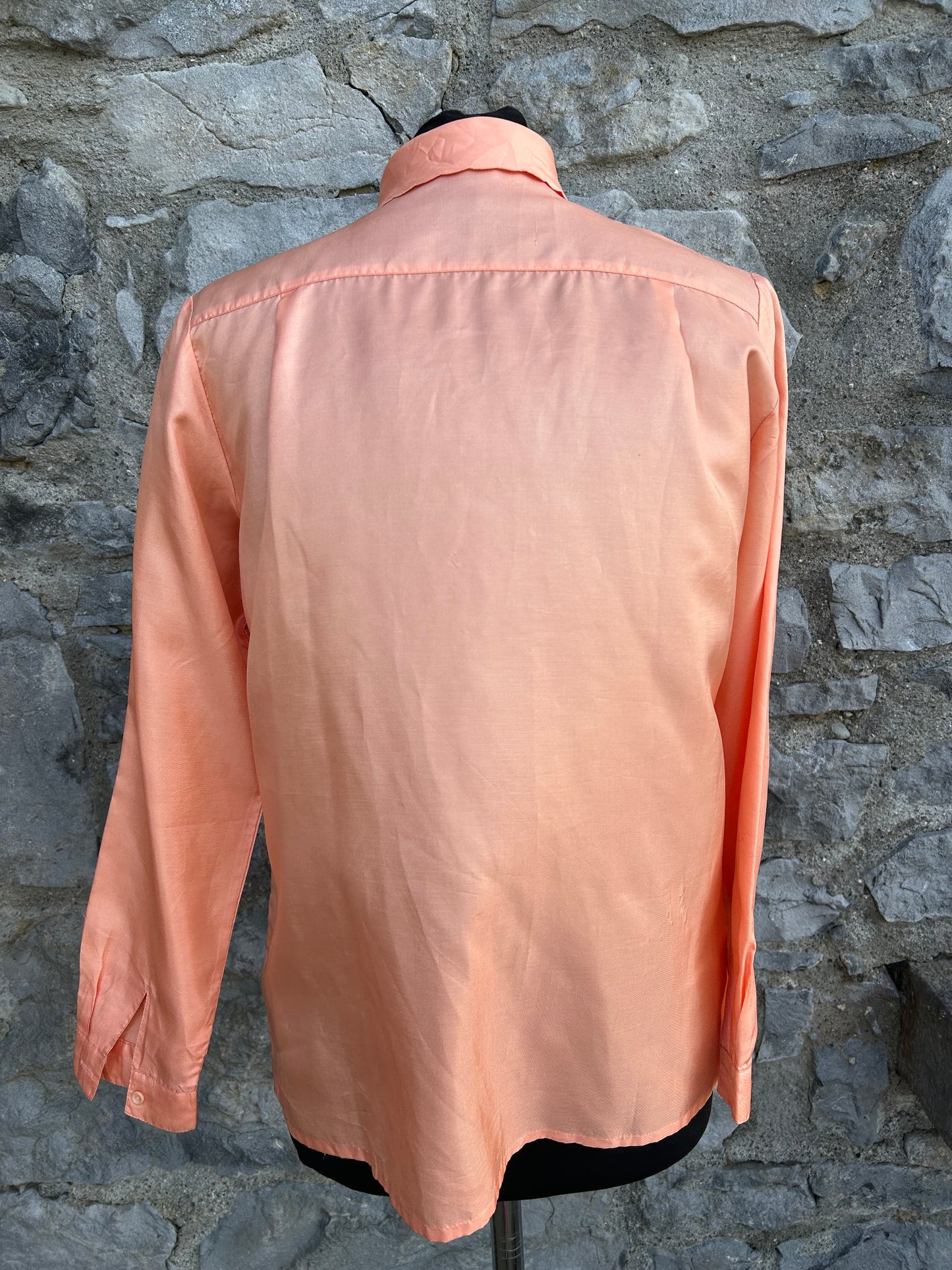 80s peach blouse uk 10-12