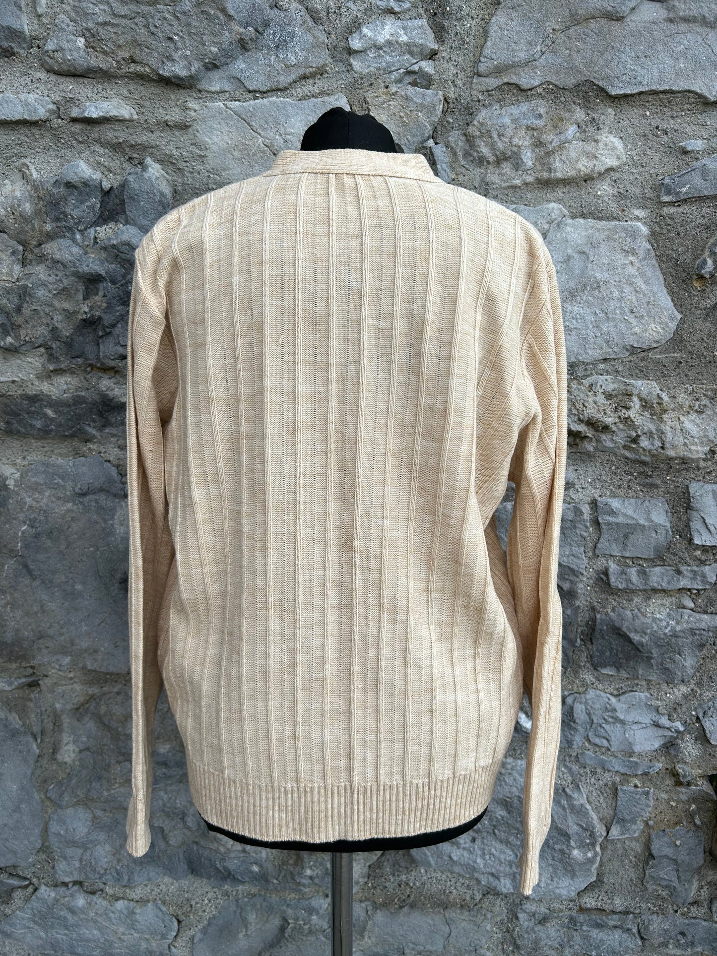 80s beige cardigan uk 14