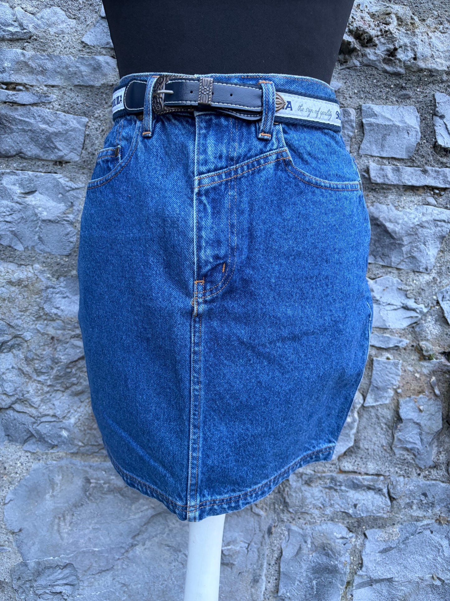 80s Brina denim skirt uk 6