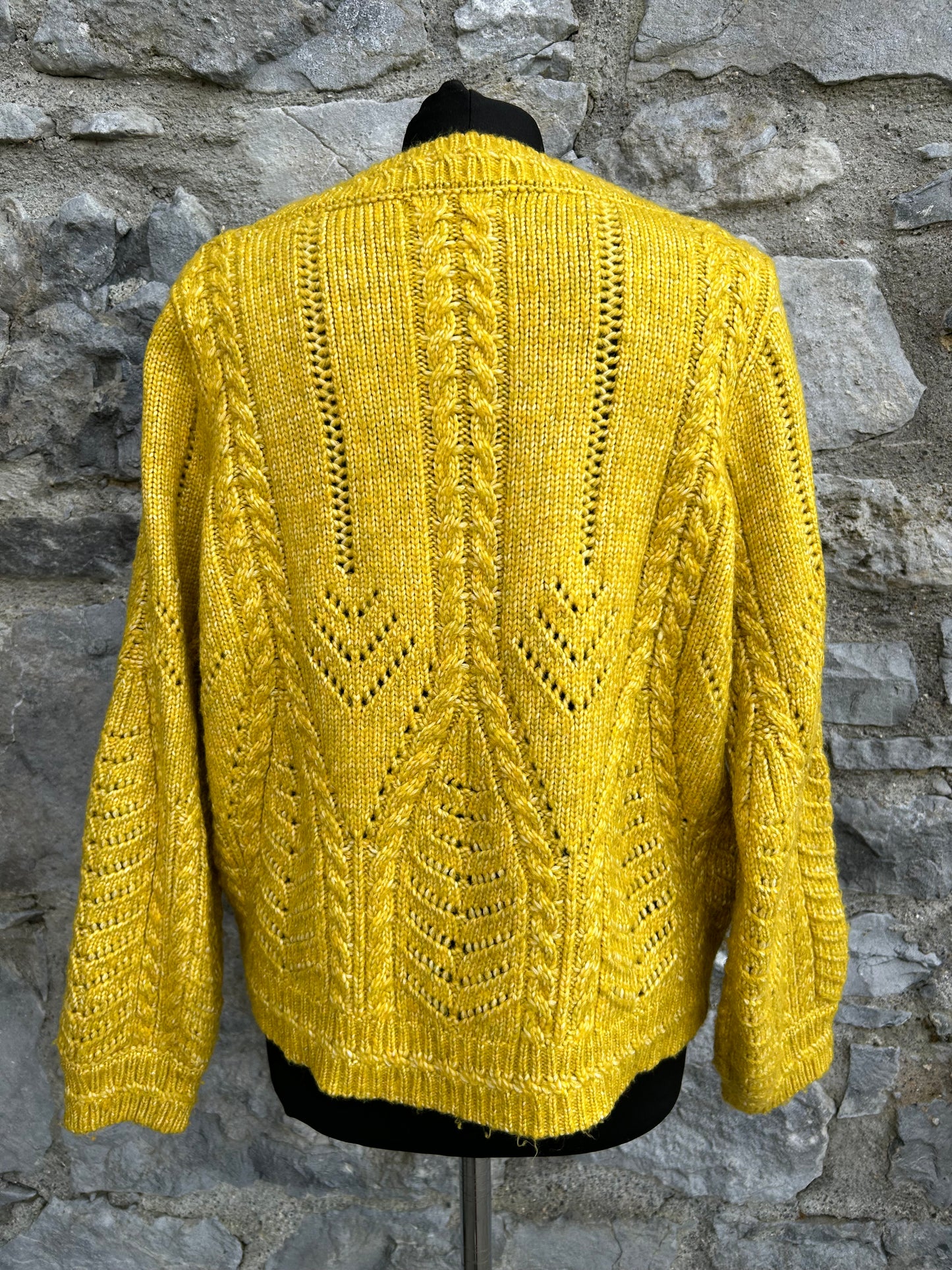 Yellow pointelle jumper uk 12