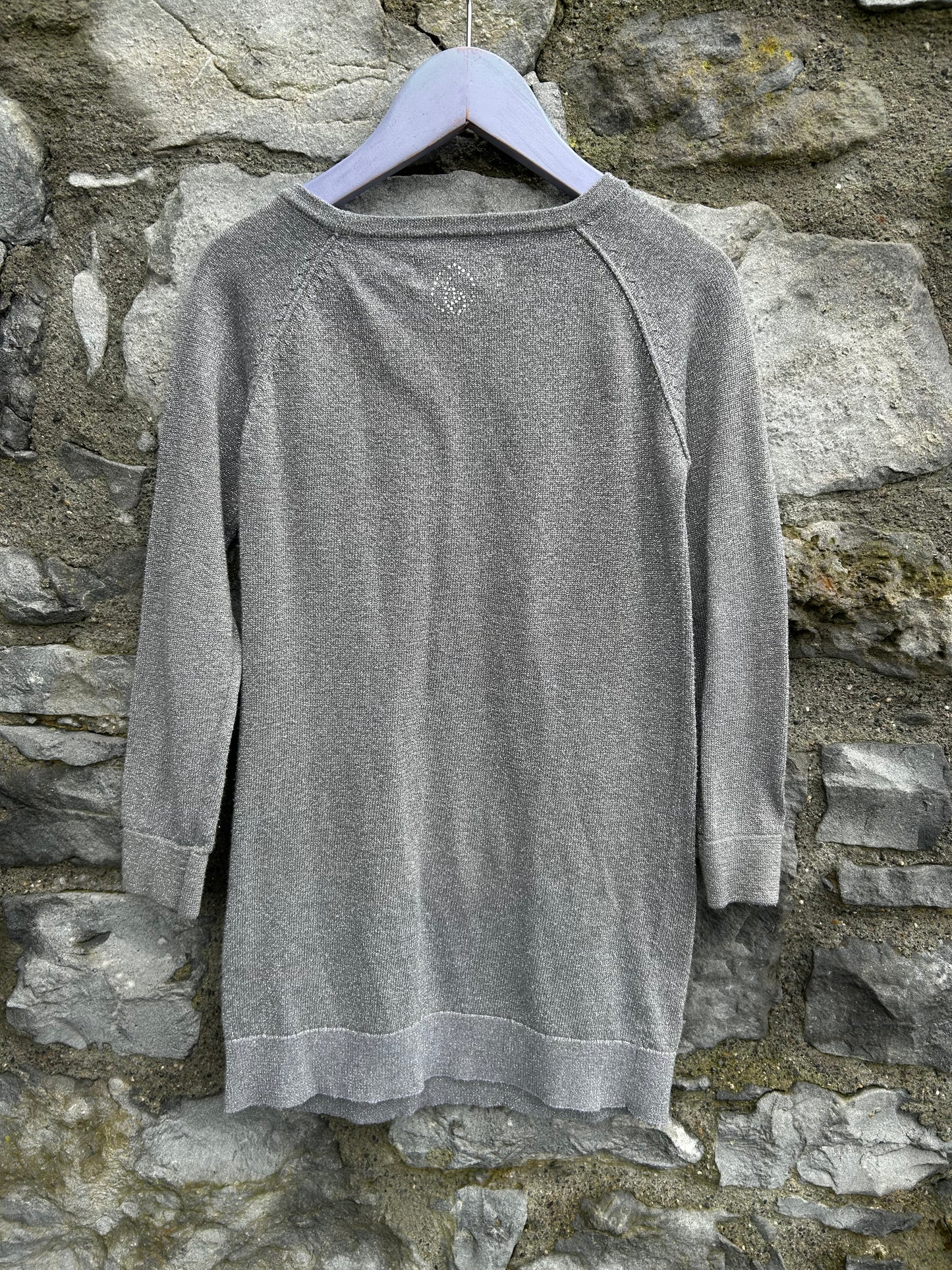Silver sparkly long top  uk 6