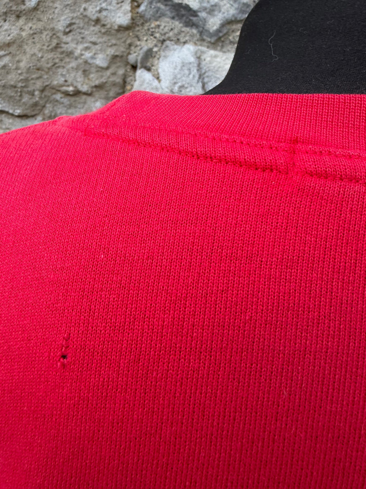 90s red sweatshirt uk 10-12