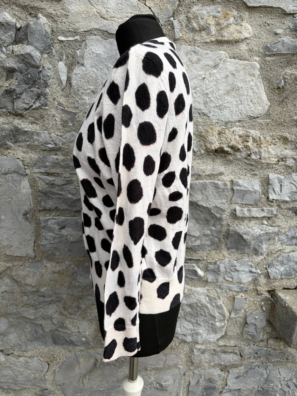 Black dots cream jumper uk 10