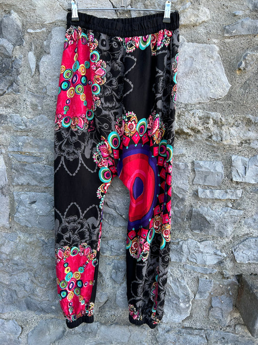 Mandalas Black&red baggy pants uk 8-10