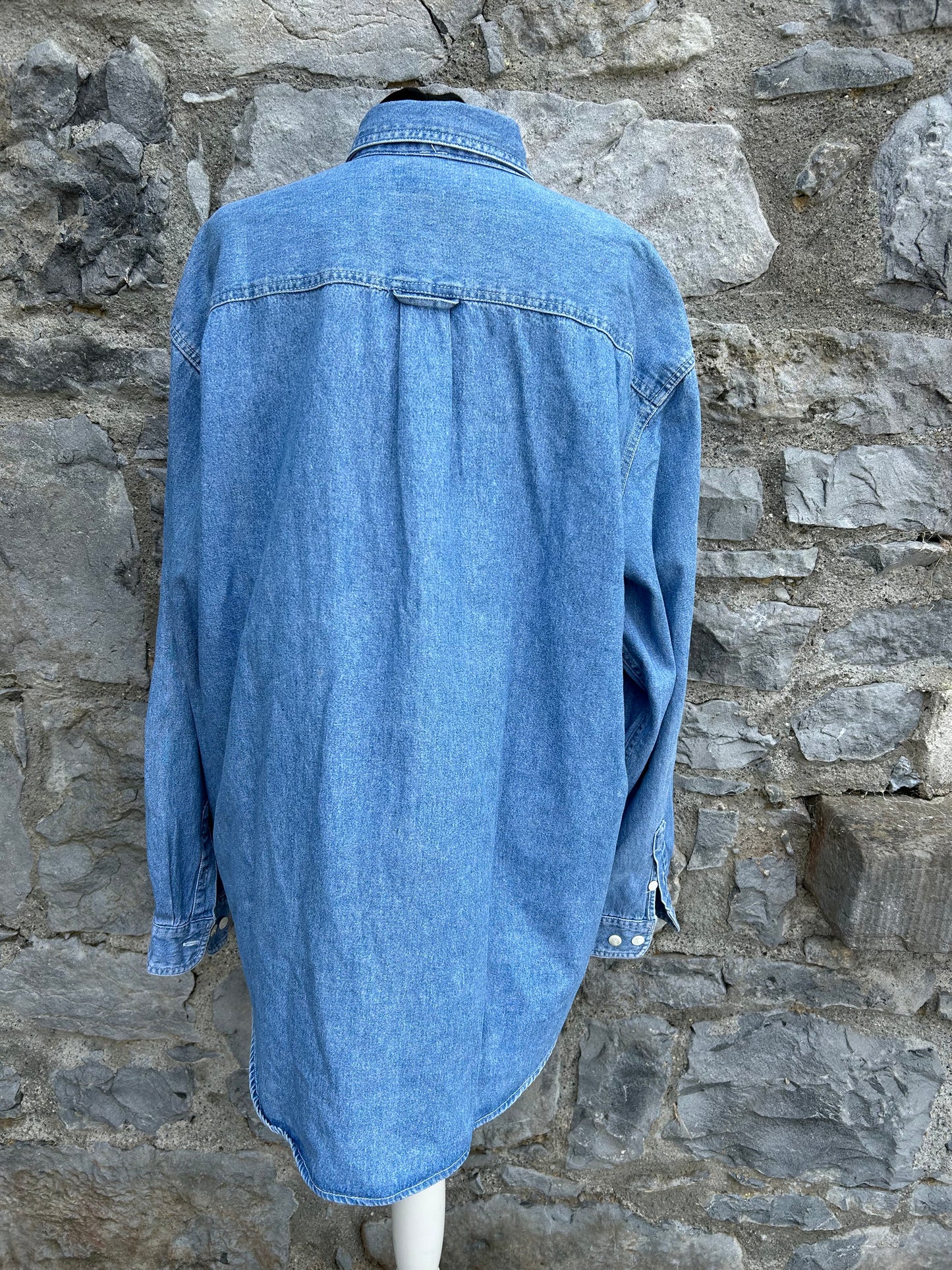 90s denim shirt XL