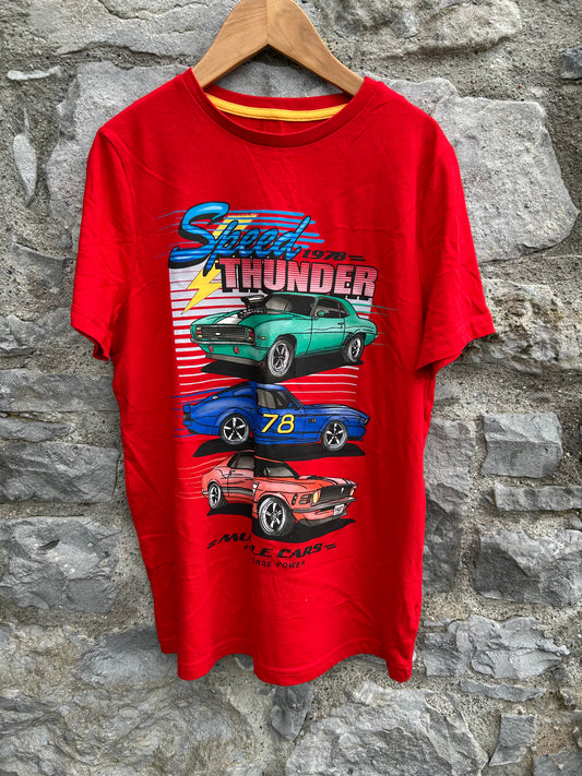 Thunder cars red T-shirt  12-13y (152-158cm)