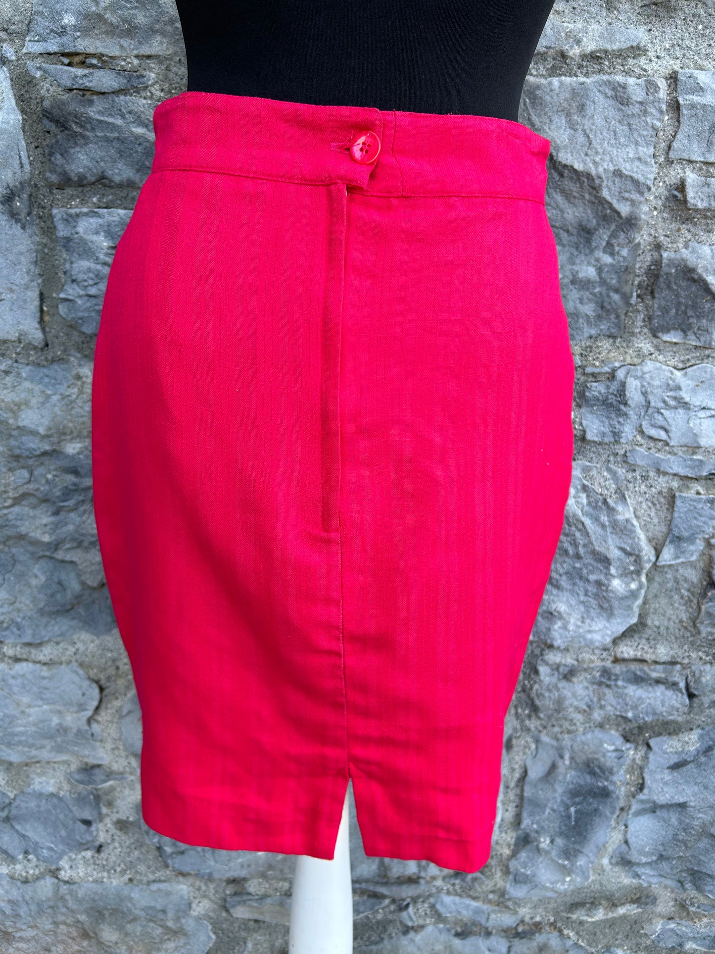 80s red skirt uk 10