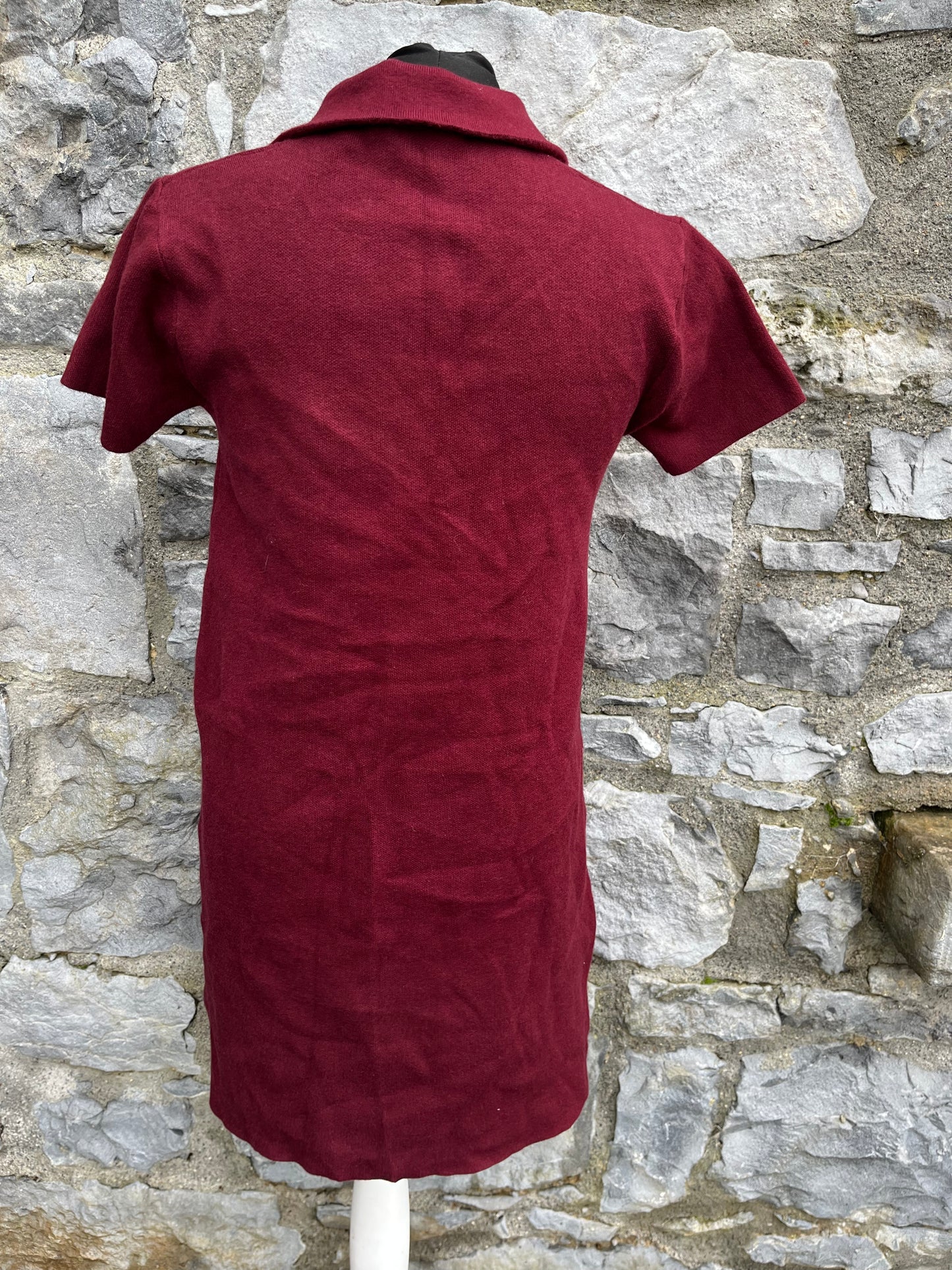 Maroon dress uk 10