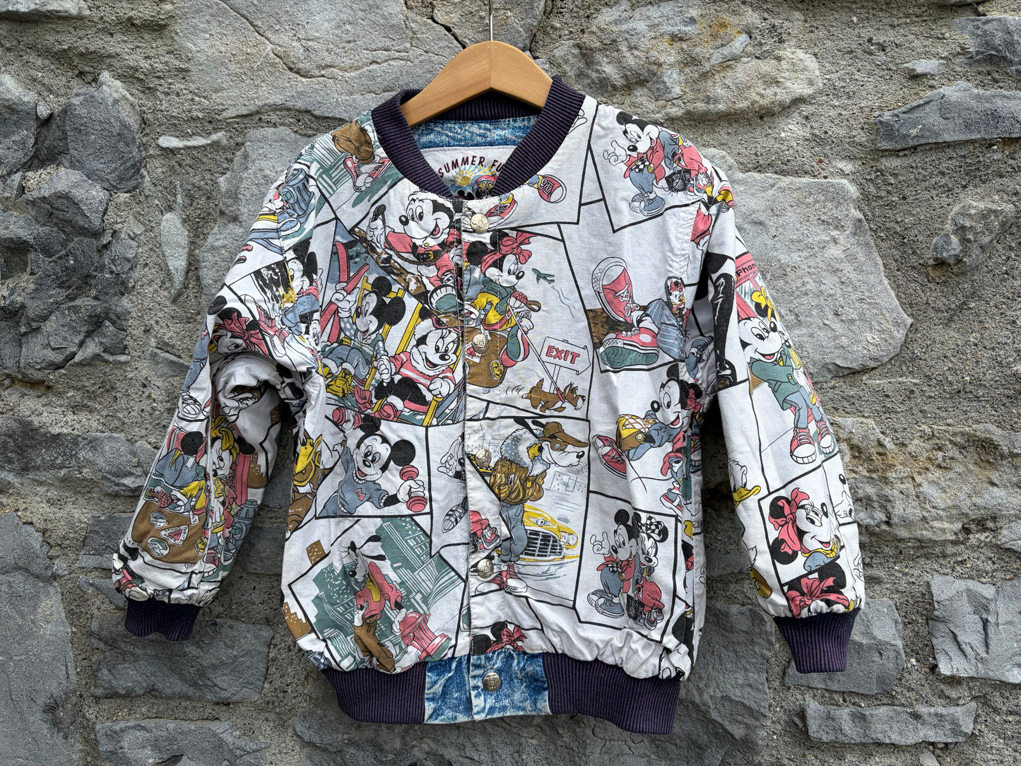 80s Mickey Mouse reversible jacket  5y (110cm)
