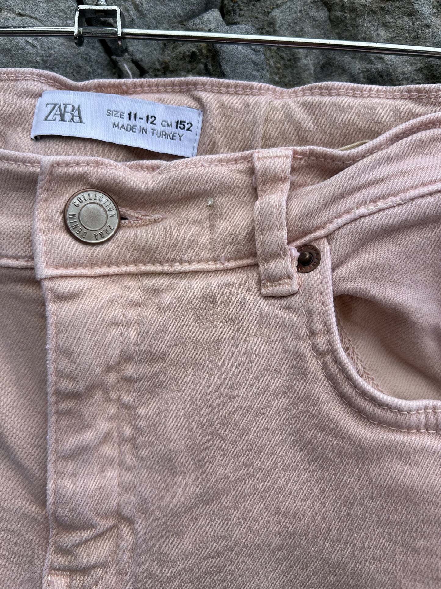 Beige rose denim flare  11-12y (146-152cm)