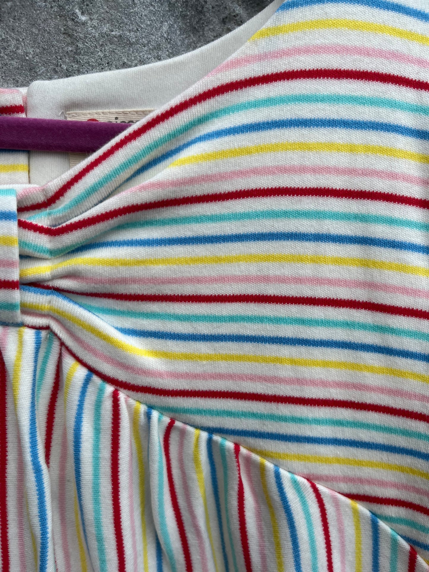 Rainbow stripes dress   8-9y (128-134cm)