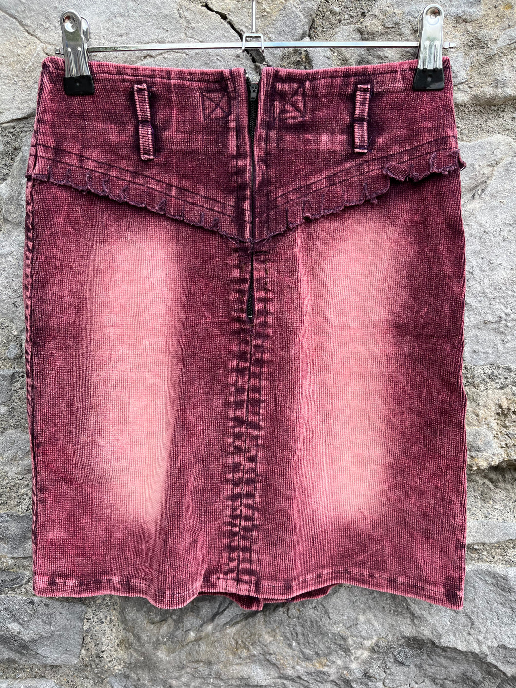 Y2K maroon skirt  9-10y (134-140cm)